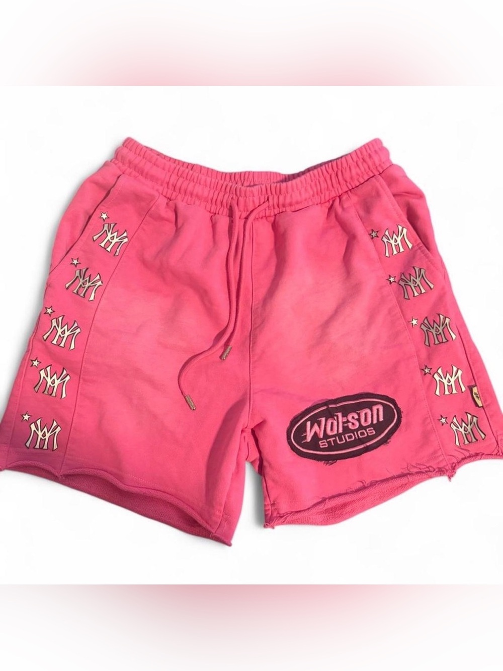 Men’s Watson Studios pink shorts with embroidered logo